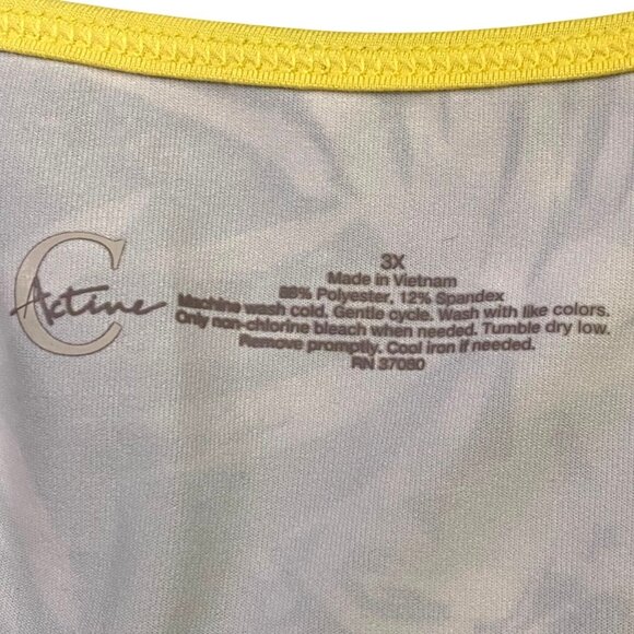 Cato Active Racerback Sports Bra 3X Black Athleisure Athletic Exercise Fitness - Picture 4 of 4